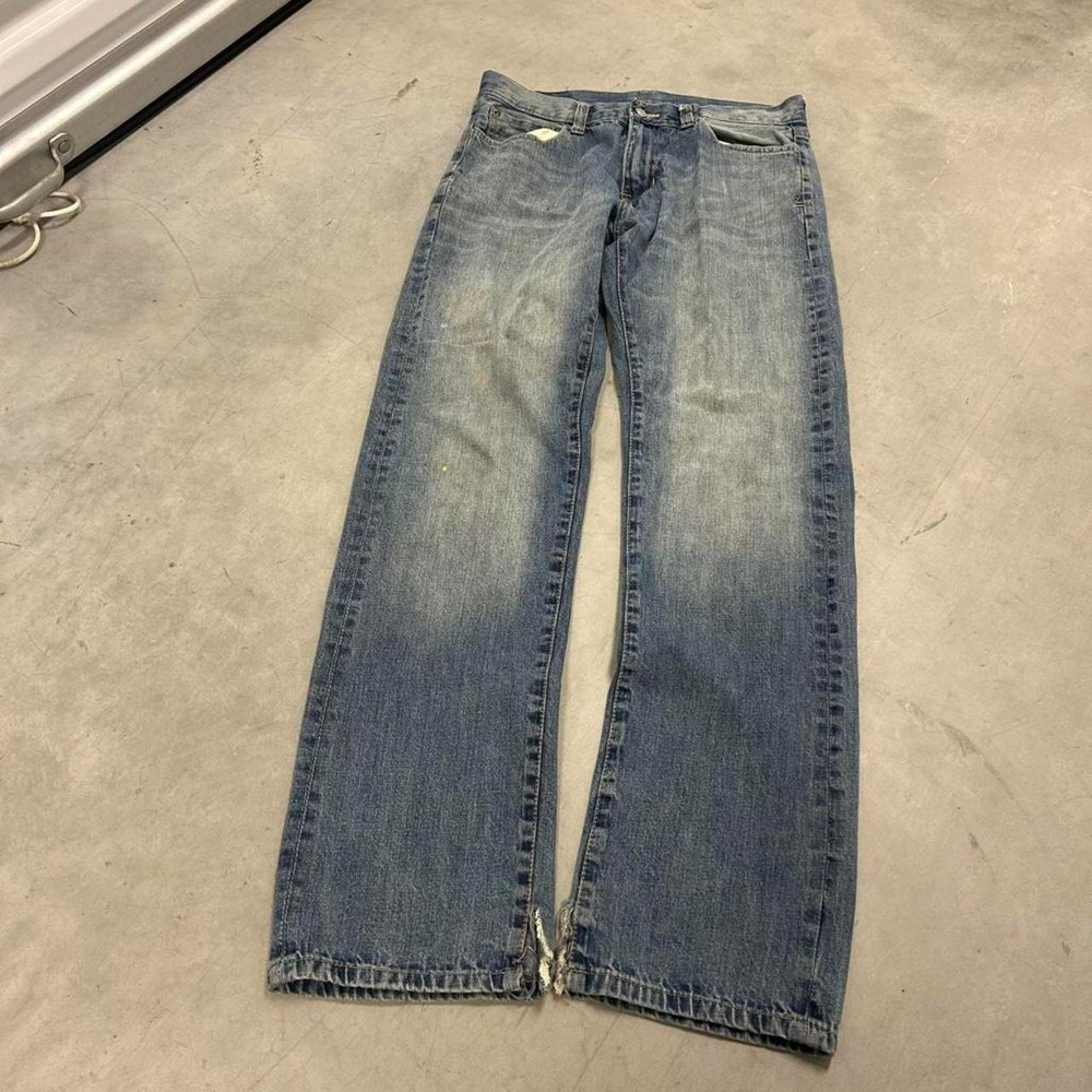 Y2K Dark Wash Grunge‎ Style Relaxed Fit Jeans